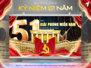 Backdrop/Banner 51 Năm Giải Phóng Miền Nam