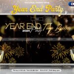 Backdrop/Banner Year End Party Tiếp Bước